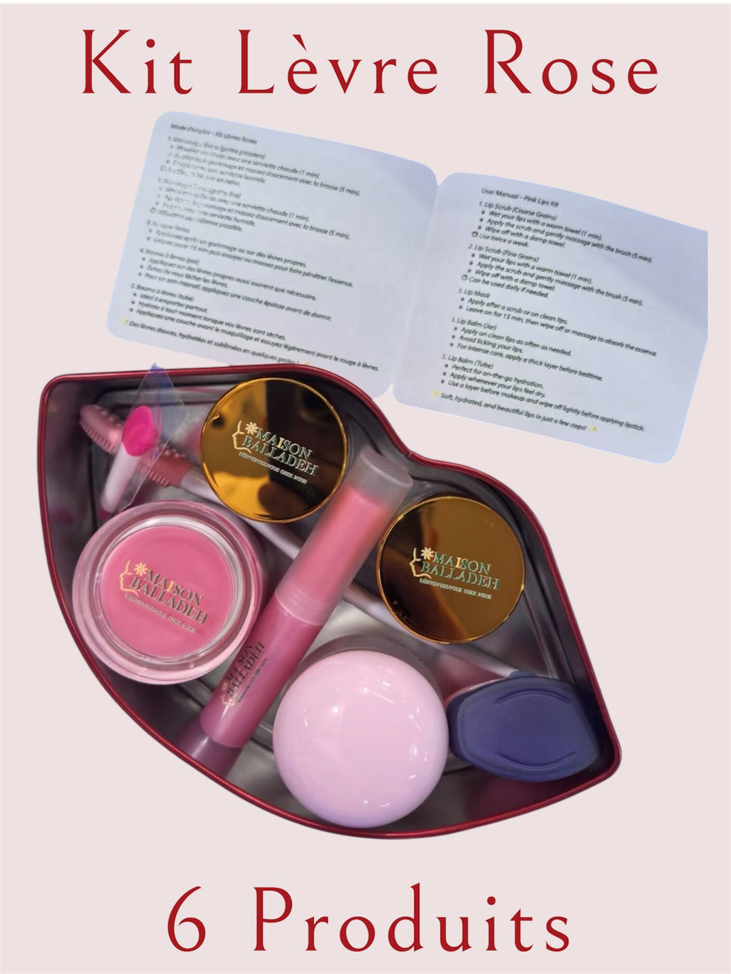 Kit Lèvres Rose – Des lèvres douces, lisses et irrésistibles