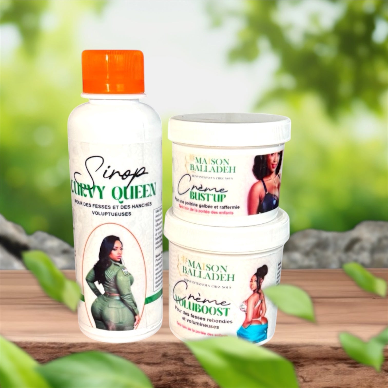 SIROP CURVY QUEEN -  CRÈME FESSE VOLUBOOST & CRÈME SEINS BUST’UP