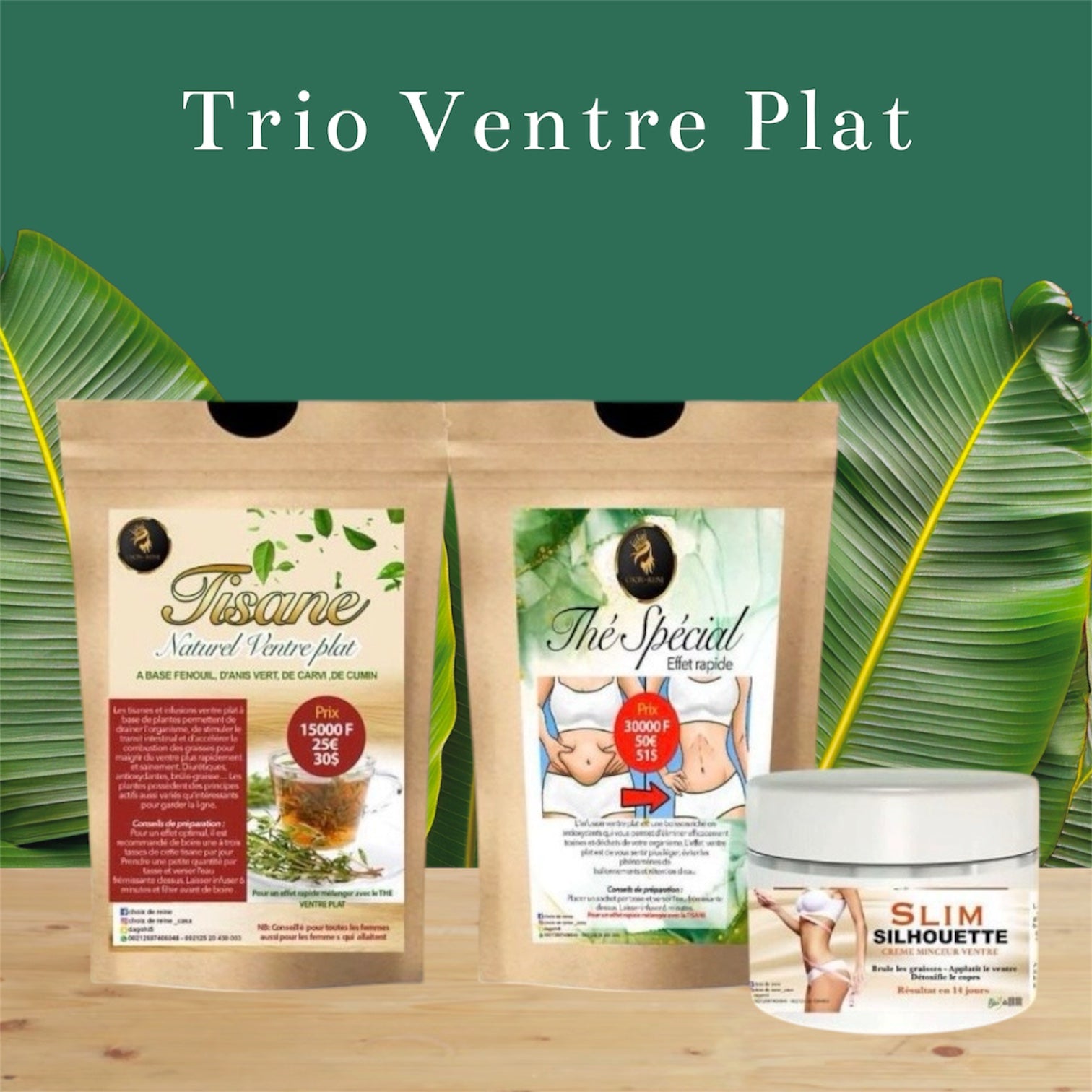 TRIO VENTRE PLAT