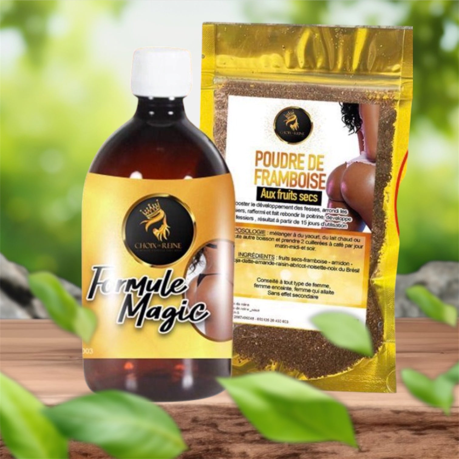 FORMULE MAGIQUE - SIROP MAGIC & POUDRE FRAMBOISE